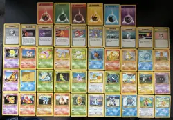 Base Set Pokemon Cards Bundle x 46 Good Condition 1999 WOTC - Image 2