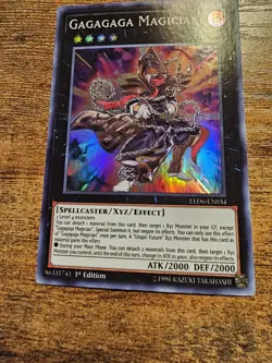 Gagagaga Magician 1st LED6-EN034 Super Rare Near Mint yugioh card - Image 3