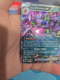 Pokemon TCG Marnie's Grimmsnarl EX 136/182 Destined Rivals Holo Card - Image 3