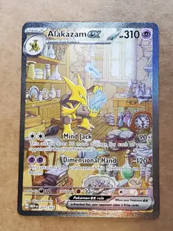 Alakazam ex 201/165 S&V 151 Special Illustration Rare SIR Pokemon Card - Image 1
