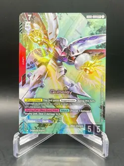 Qubeley GD02-036 LR+ Dual Impact Legend Rare Textured Foil Gundam Card Game NM/M - Image 1