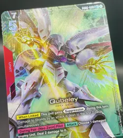 Qubeley GD02-036 LR+ Dual Impact Legend Rare Textured Foil Gundam Card Game NM/M - Image 5