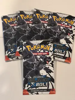 BLACK BOLT Booster Pack POKEMON SCARLET VIOLET 1 PACK 10 CARDS - IN HAND! NEW - Image 1