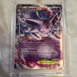 Pokemon Espeon EX Holo 52/122 Basic Psychic Card 2016 English TCG - Image 1