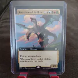 Two-Headed Hellkite (Extended Art) MTG Commander: Dominaria United Regular LP - Image 1