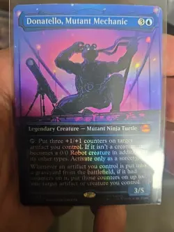Donatello Mutant Mechanic M 0216 Borderless Magic the Gathering TMNT (FOIL) - Image 1