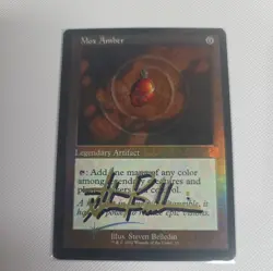 Foil MOX AMBER Retro Frame ( Steve Belledin gold shadow SIGNED ) - Image 1