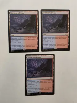 3x Stormcarved Coast- Crimson Vow - Near Mint - MTG - Image 1