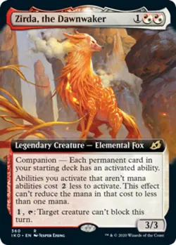1x Zirda, the Dawnwaker - Extended Art - Ikoria: Lair of Behemoths - Near Mint, - Image 1