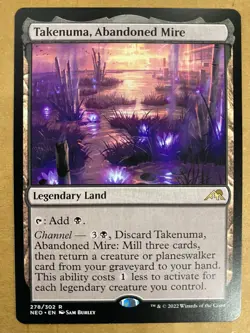 MTG 1x Takenuma, Abandoned Mire 278 Kamigawa: Neon Dynasty Magic Gathering x1 NM - Image 1