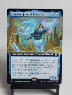Magic The Gathering - Commander 2021 - Deekah, Fractal Theorist - Extended Art - Image 1