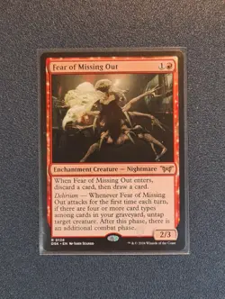 MTG Fear of Missing Out - Duskmourn: House of Horror - DSK - NM+ Condition - Image 1