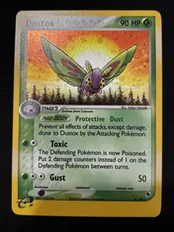 2003 Pokemon Dustox - 6/109 - Holo Rare SWIRL EX Ruby and Sapphire Vintage - Image 1