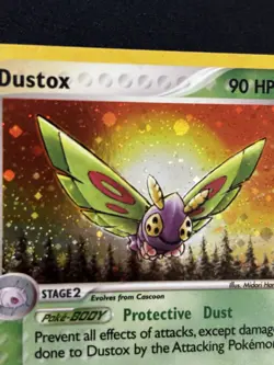 2003 Pokemon Dustox - 6/109 - Holo Rare SWIRL EX Ruby and Sapphire Vintage - Image 4
