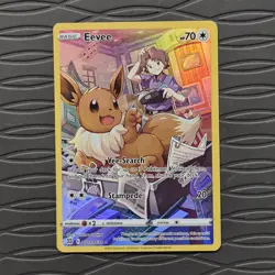 Eevee TG11/TG30 Brilliant Stars Trainer Gallery Holo Full Art Pokemon Card NM - Image 2