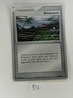 Pokemon 2007 World Championships Windstorm 85/100 Trainer Card Tom Roos - Image 1