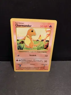 1999 Pokemon Charmander Shadowless Card 46/102 Base Set - Image 1