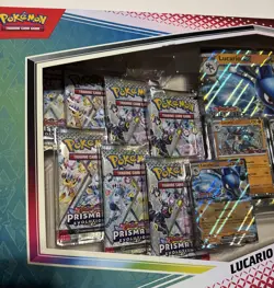 NEW Pokemon Prismatic Evolution Lucario & Tyranitar EX Premium Collection - Image 2