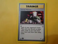 2000 Pokemon Gym Heroes 1st Edition Trainer Secret Mission #118/132 MINT - Image 1