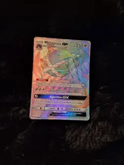 Pokemon TCG Metagross GX Holo Secret Rare Card Guardians Rising 157a/145 - Image 1