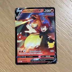 Pokemon Lance's Charizard V SWSH133 Sword & Shield Promo Holo Dragon Card 220 HP - Image 1