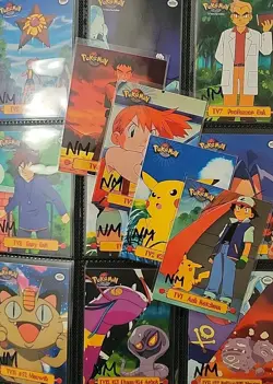 NM! BLACK Label COMPLETE Puzzle Set TV1-TV13 Topps Pokemon Series 1 TV Animation - Image 2