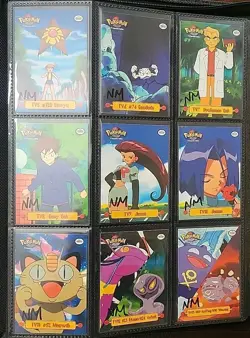 NM! BLACK Label COMPLETE Puzzle Set TV1-TV13 Topps Pokemon Series 1 TV Animation - Image 4