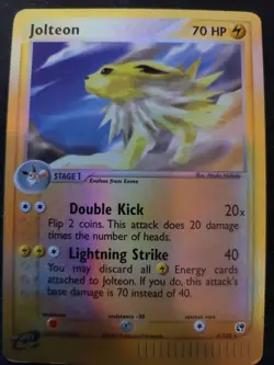 Pokemon TCG Jolteon Delta Species 7/113 Reverse Holo Rare MP/LP - Image 1