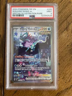Pokemon TCG Walking Wake EX Scarlet & Violet Temporal Forces 205/162 PSA 9 - Image 1