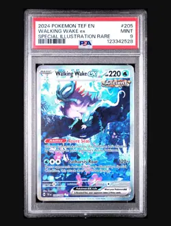 Pokemon TCG Walking Wake EX Scarlet & Violet Temporal Forces 205/162 PSA 9 - Image 3