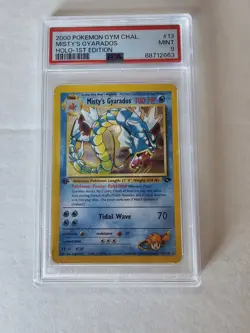 Pokemon Misty's Gyarados Holo Rare 13/132 Gym Challenge 1st Edition PSA 9 2000 - Image 1