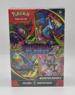 Pokemon Mega Evolution Phantasmal Flames Booster Bundle Sealed - Image 1