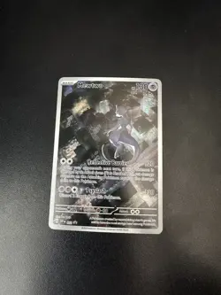 Pokemon TCG Mewtwo SVP 052 Scarlet Violet 151 Black Star UPC Promo - LP - Image 1