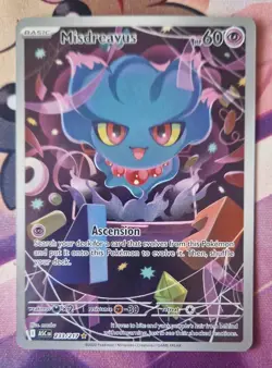 Pokemon TCG Misdreavus 233/217 Ascended Heroes Holo Full Art NM/Mint Art Rare - Image 1