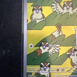 Pokemon Pidgey 207/197 Sv03: Obsidian Flames Holo Illustration Rare Full Art - Image 3