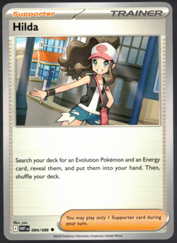 Pokemon TCG - Hilda 084/086 Common, SV: White Flare, Non-Holo, Near Mint - Image 1