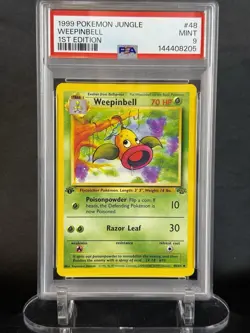 Pokemon 1st Edition Jungle Weepinbell 48/64 PSA 9 MINT FRESH GRADE - Image 1