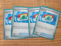 4x Poke Pad 081/088 x4 - NM Perfect Order Pokemon Playset ME03 - Image 1