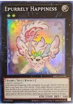 Yugioh! Epurrely Happiness - OP21-EN010 - Super Rare - Unlimited Edition NM - Image 1