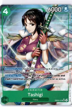 One Piece Tashigi EB03-018 (SR) Alternate Art Heroines Edition English NM - Image 1