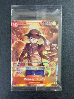 MONKEY D LUFFY One Piece TCG ST10-006 SR Treasure Booster Set Promo SEALED - Image 1