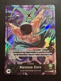 One Piece Tcg Roronoa Zoro OP12-020 L Alt Art - Image 1