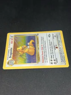 Pokemon TCG Dragonite fossil 2 card lot, 1st edition nonholo, unlimited holorare - Image 4