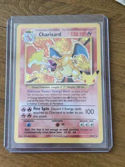Pokemon TCG Charizard Holo Rare Card 25th Anniversary Edition 4/102 - NM - Image 2