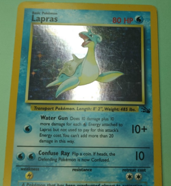 Pokemon - Lapras 10/62 - Holo Unlimited Fossil Trading Card TCG HP - Image 4