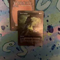 Toxic Deluge Full Art Foil Mtg Play Test Card - Image 1