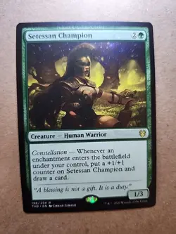 MTG Setessan Champion Theros Beyond Death Regular Rare Card 198/254 - Image 1