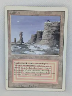 Plateau Revised MTG Magic the Gathering Reserved List Dual Lands EDH vintage MP - Image 1