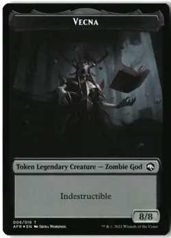 MTG Wolf // Vecna Double-Sided Token FOIL T Adventures in the Forgotten Realms 1 - Image 1