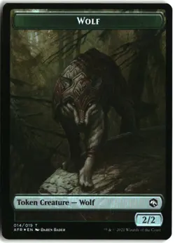 MTG Wolf // Vecna Double-Sided Token FOIL T Adventures in the Forgotten Realms 1 - Image 2